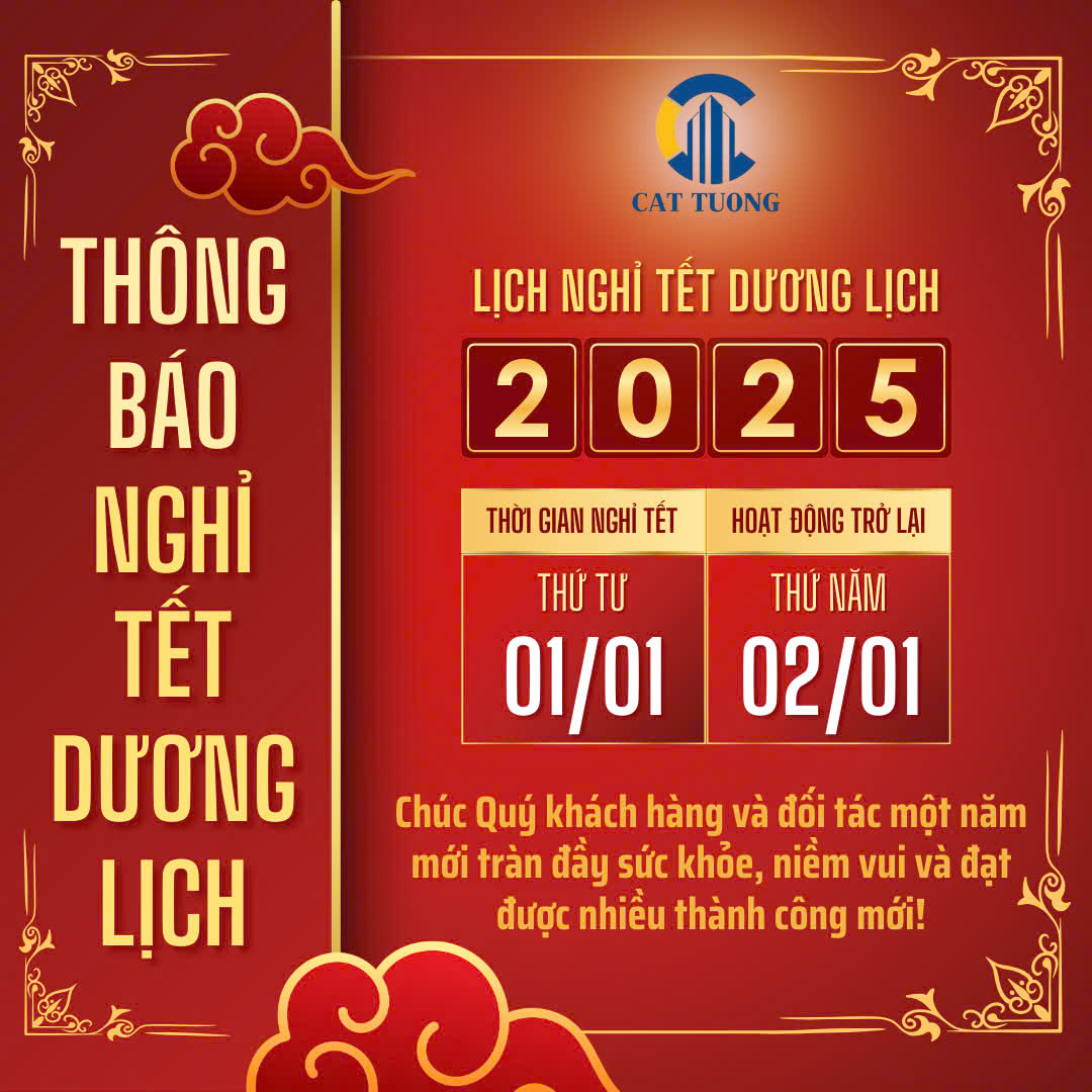 Thông báo lịch nghỉ tết dương năm 2025