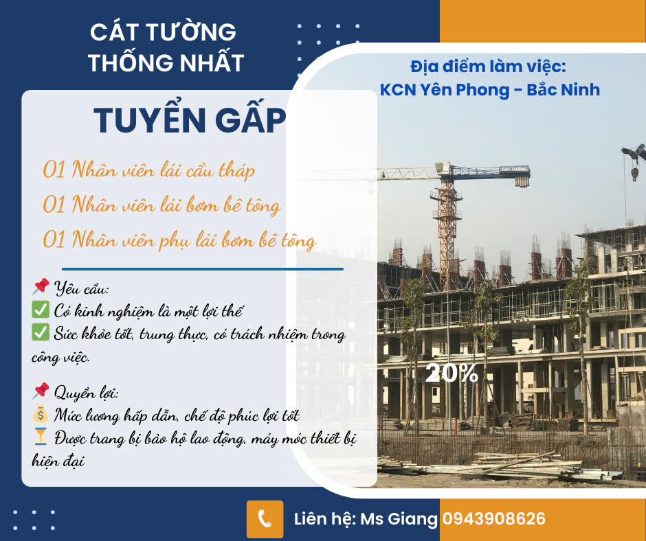 Tuyển dụng các vị trí tháng 3-2025